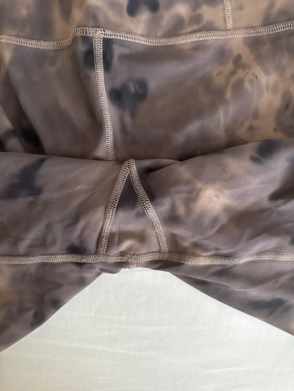 Joy Lab High-Waist Purple Brown Marble Tie-Dye Bike Shorts size M